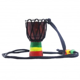 Mini African drum pendant...