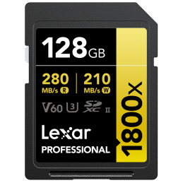 Lexar SDXC Pro 1800x U3...